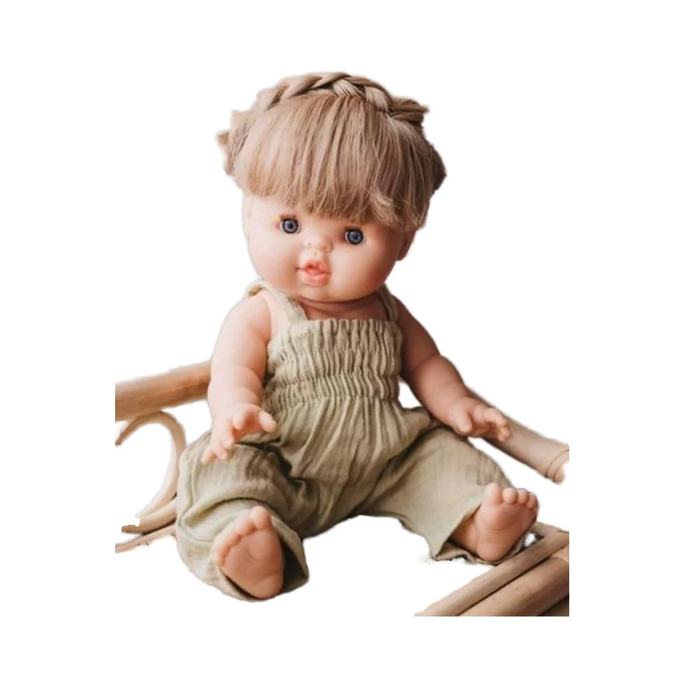 Летние слитные куклы Miniland, комбинезоны, однотонная муслиновая Одежда для кукол-малышей