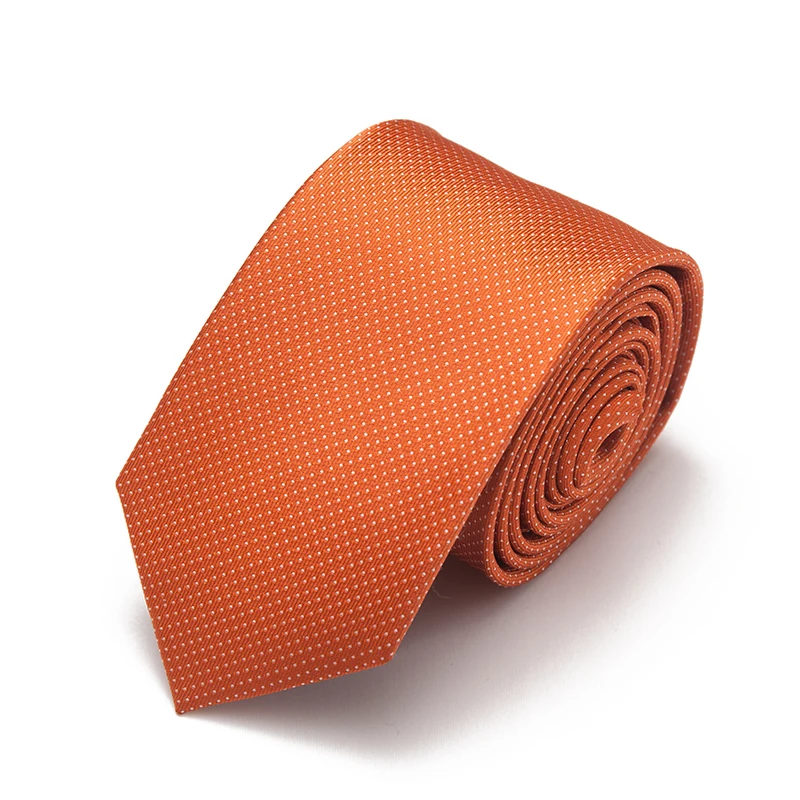 Promotion High Quality Wholesale Solid Color 8cm Satin Silk Tie Men Business Jacquard Polyester Silk Ties