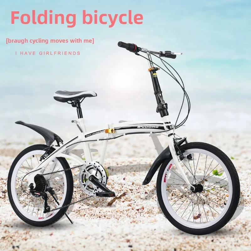 Customizable 20-Inch Foldable Bicycle with Aluminum Fork Transmission Car for BMW for Benz 4S Store Unique Logo Gift Car