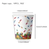 bicchiere di carta rosso * 10 pezzi