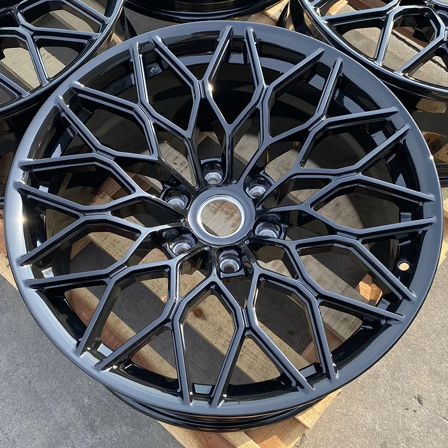 GVICHN custom passenger car wheels gloss black color monoblock wheels 20 21 22 23 24 inch 6x139.7 alloy forged rims