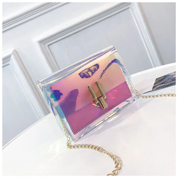 2019 New Luxury Brand Women Transparent Bag Clear PVC Jelly Small