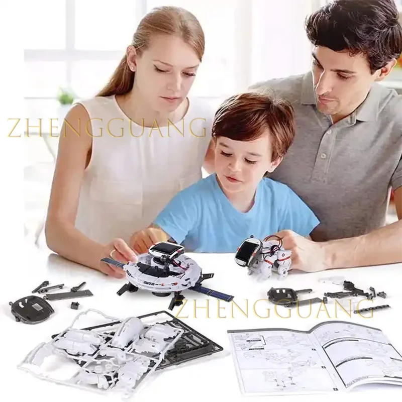 6 в 1 игрушечный робот на солнечной батарее