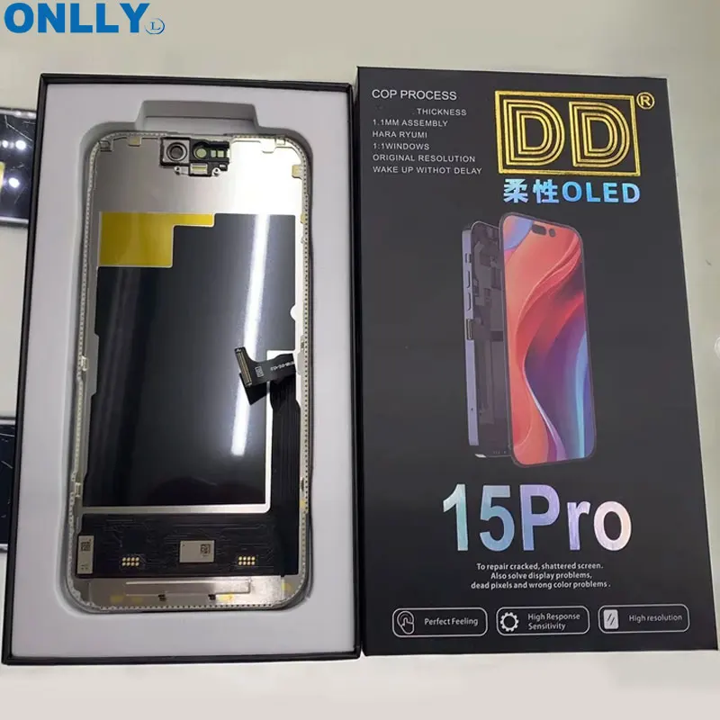 DD Soft OLED LCD Display for iPhone 12 13 13Pro 14 14Pro 15Pro LCD