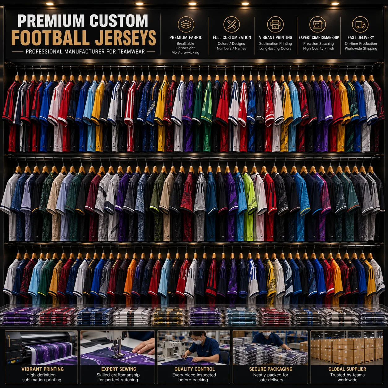 Premium European Style Football Jerseys | OEM ODM Custom Teamwear Manufacturer