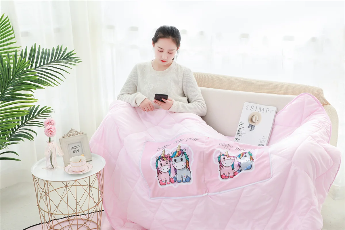 Under One Sky Isadora Unicorn Blanket and Pillow Set