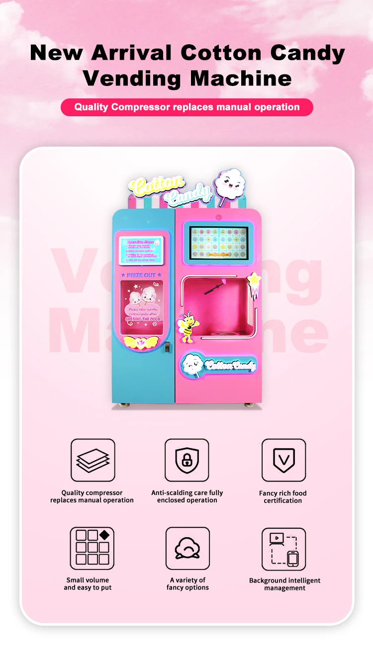 Large Commercial Full Automatic Cotton Candy Making Machine Cheap New