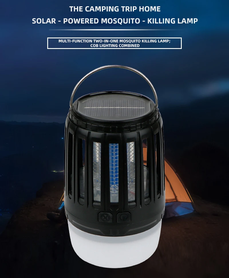 Portable USB Rechargeable Hanging Solar LED Indoor Outdoor Camping Tent Light Mosquito Killer Lamp details