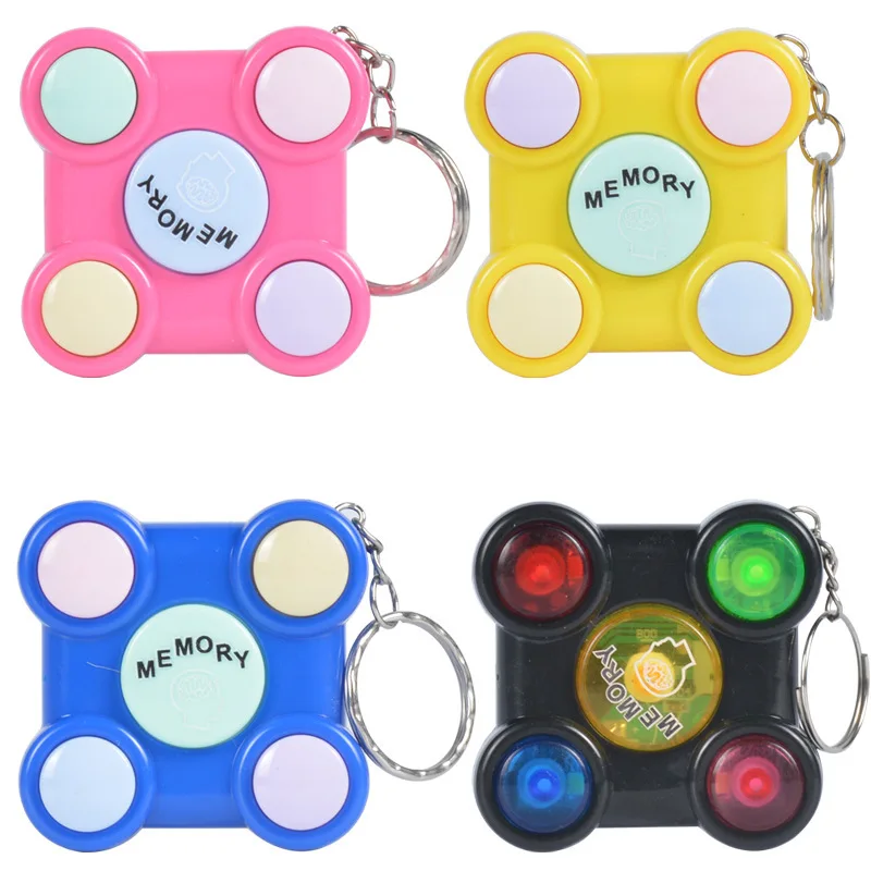 Квадратная игровая консоль с памятью тренировка мозга координация рук и глаз металлические брелоки детские