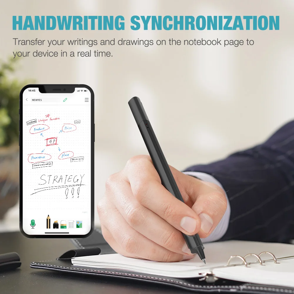 NEWYES Sync Pen Set - Erasable Smart Notebook Pen with Cloud