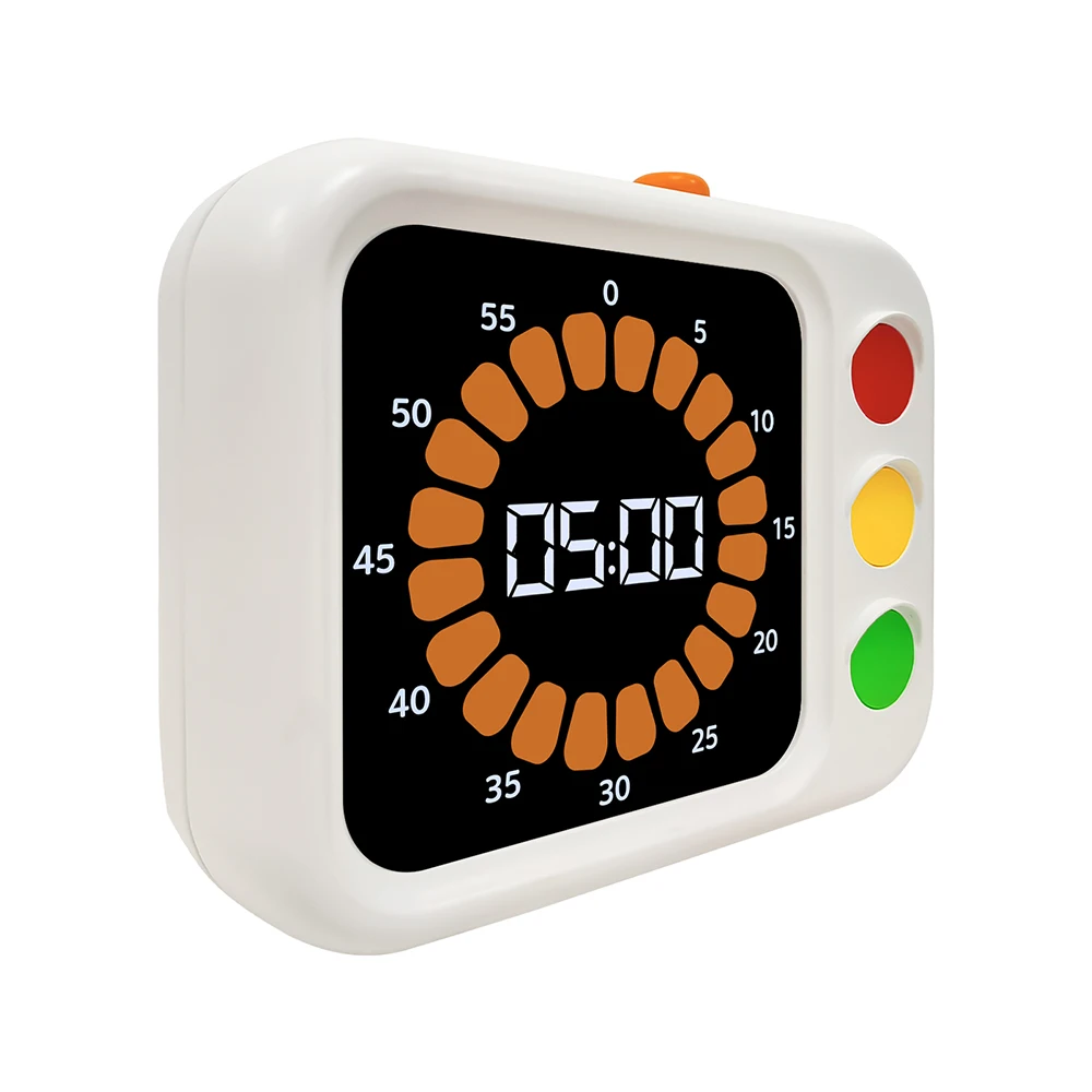 Traffic Lights Countdown Visual Timer for Kids Pomodoro Study Smart Silent Kitchen Timer Cooking google Digital Timer