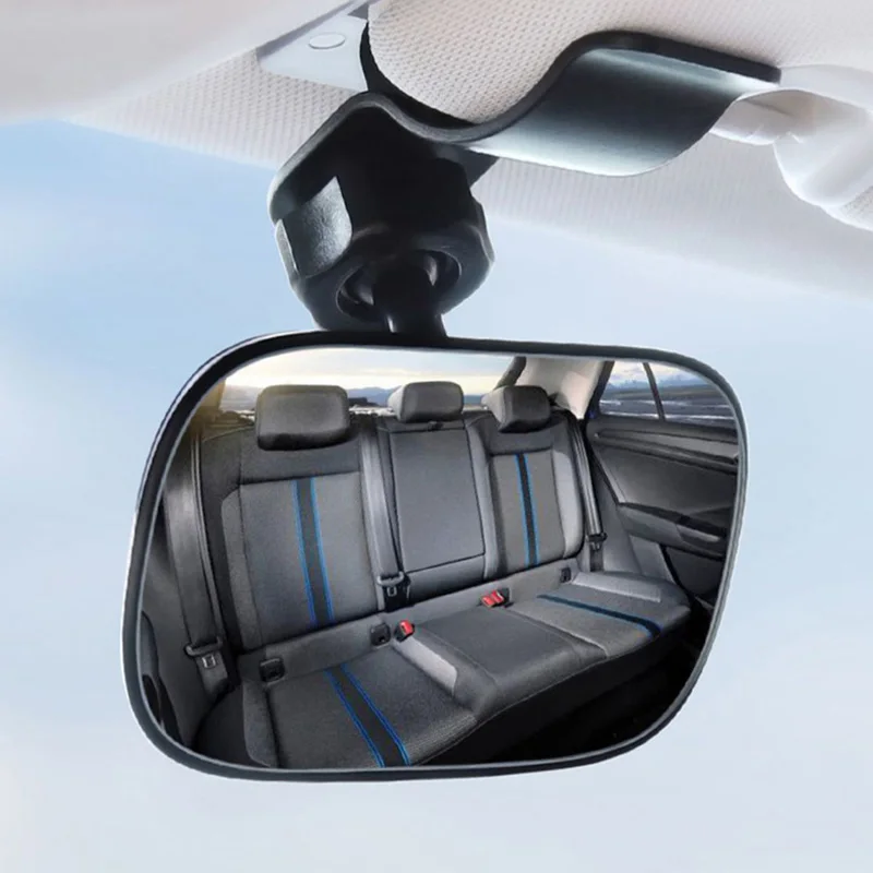 Safely and Wide View Shatterproof Mirror for Infant Rear Facing 360° Rotate Adjustable Baby Car Seat Mirror