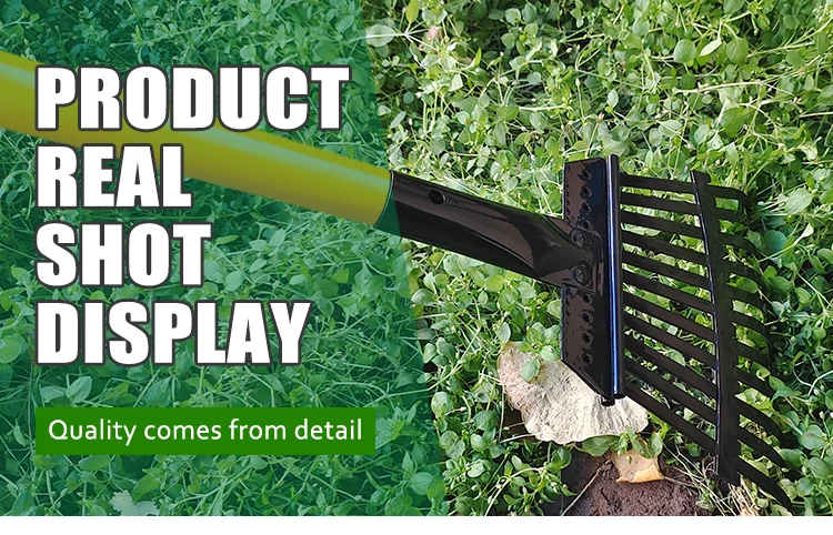 product wholesale high quality farm metal tools lawn fallen leaves 11 teeth rakes-7