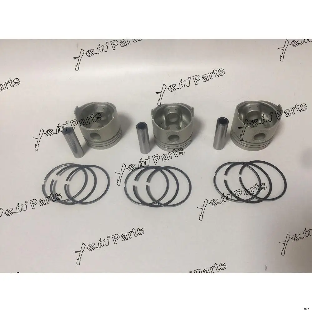 L3C Engine Pistons With Piston Rings for Mitsubishi Excavator Diesel Engine