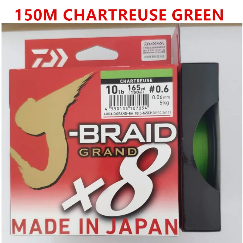 Daiwa J-Braid 30lb Chartreuse 150m