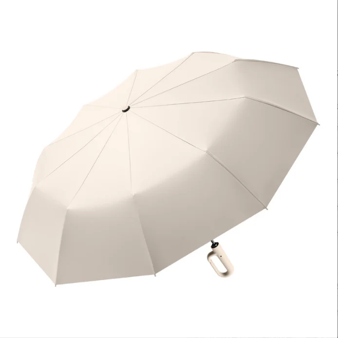 Factory Sale Stylish High Strength Polyester Three-Folding Umbrella Stand Auto Open Button Europe-Style Business Gift Glass