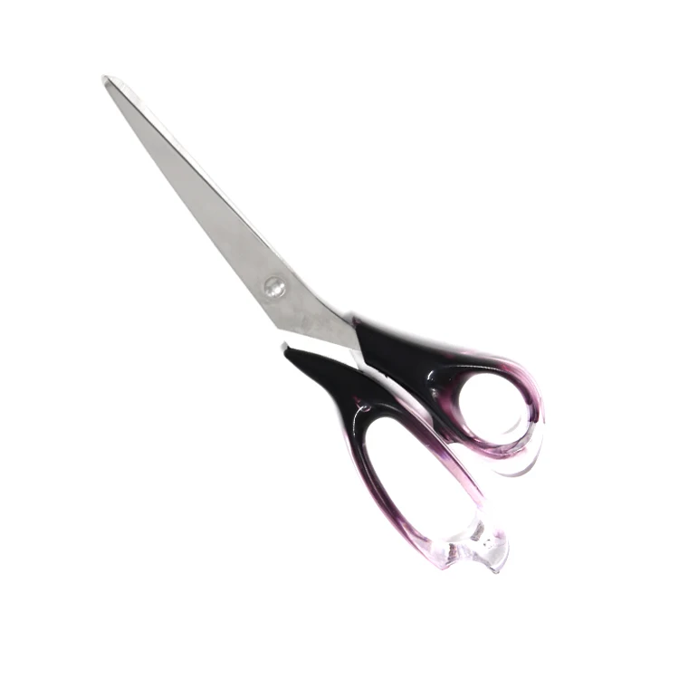 Professional Amber Handle Scissors Transparent Handle Office Scissors Household Scissors Sewing Shears Paper Cutter