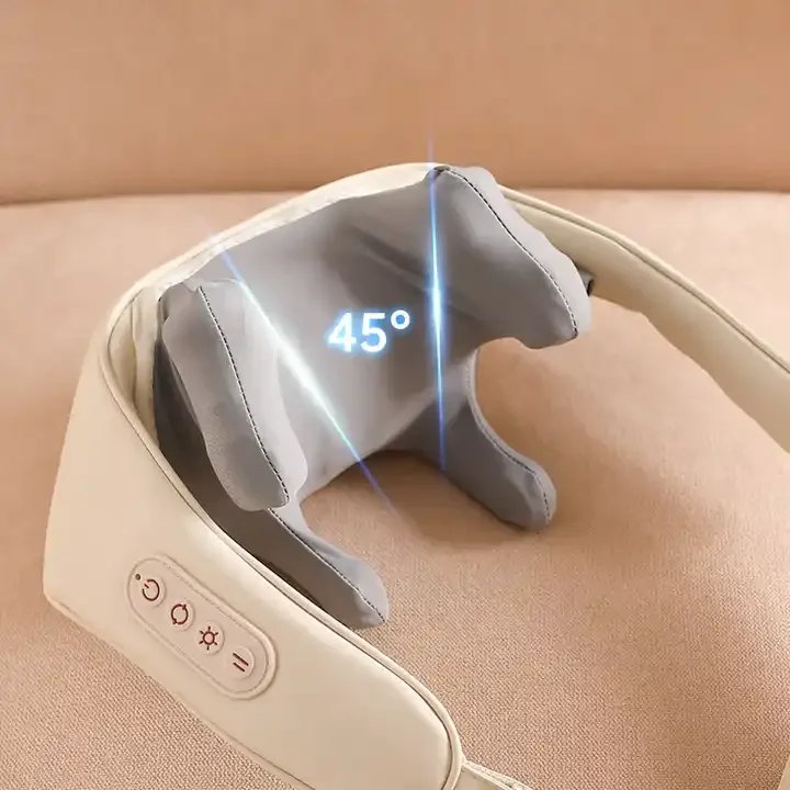 2023 Upgraded Electric Deep Tissue 3d Kneading Neck Massager Hands Free Portable Neck and Shoulder Massager for Pain Relief