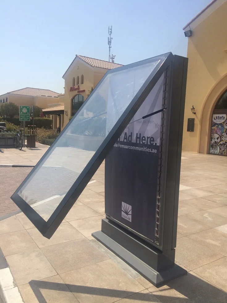 2025 City Furniture Led Lightbox  for Outdoor Advertising Outdoor Led Display Free Standing Lightbox MUPI  Scrolling System