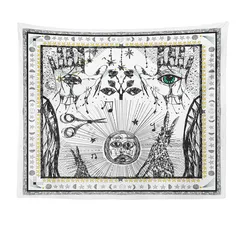 Психоделический гобелен «глаза Бога», Настенный декор, искусство, мистик, психоделическая мандала, Настенная подвеска