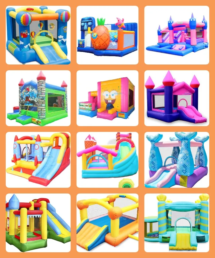 Inflatable Bouncer Jumping Castle Slide Commercial Bounce House With Slide Bounce House Water Slide Combo