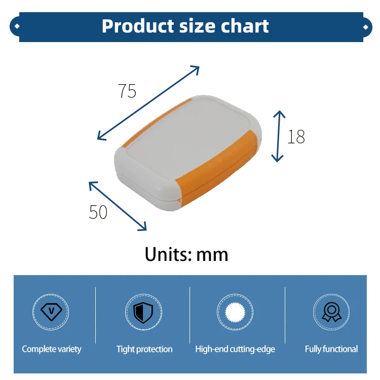 Chinese Plastic Electrical Handheld POS Terminal Enclosure With Silicone Protector Handheld case