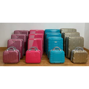 NEW TRENDING SKD 16PCS  ABS SEMI-FINISHED FACTORY PRICE SUITCASE WITH BEAUTY CASE