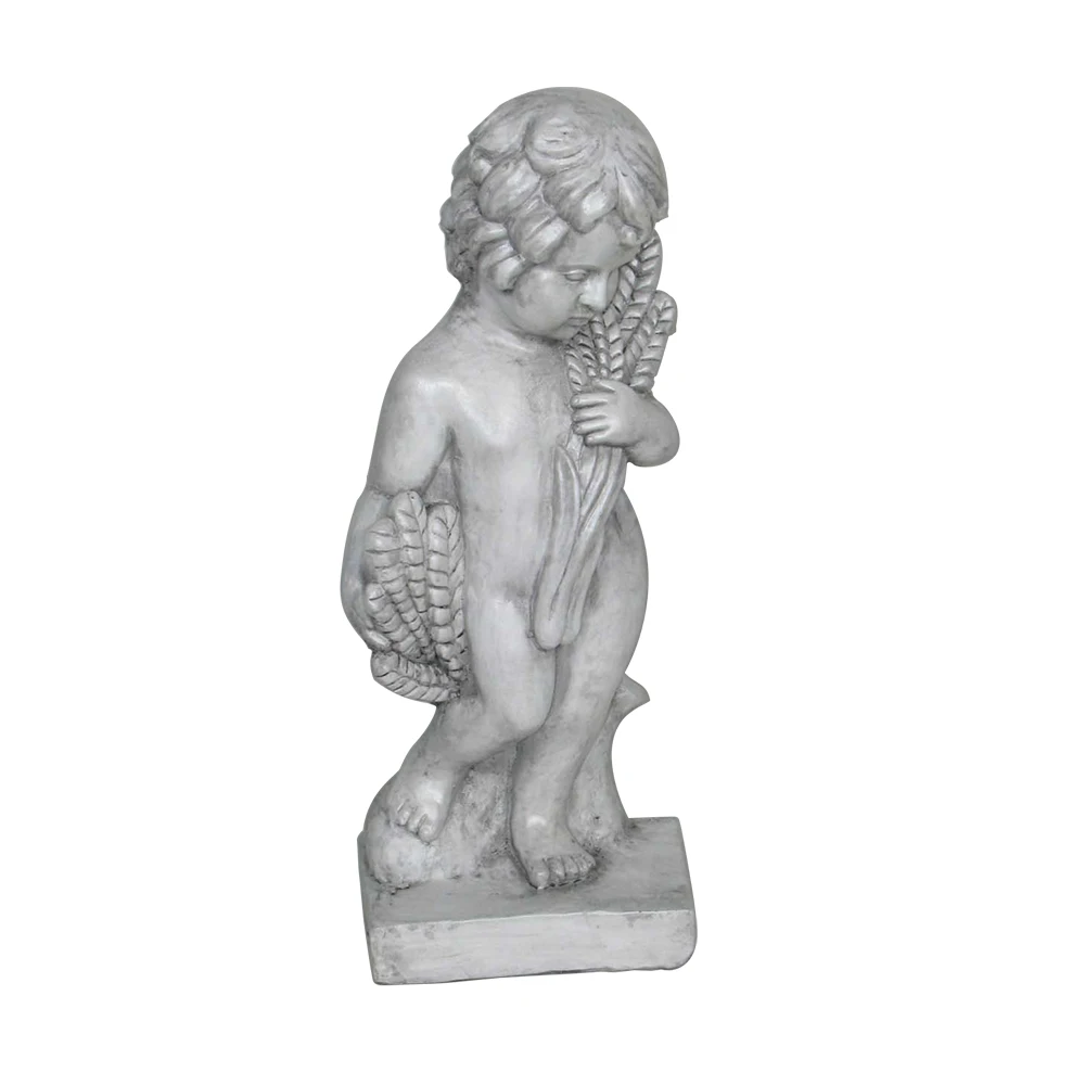 小天使塑像微型树脂天使人物雕像点缀婚礼生日派对白色 - buy poly