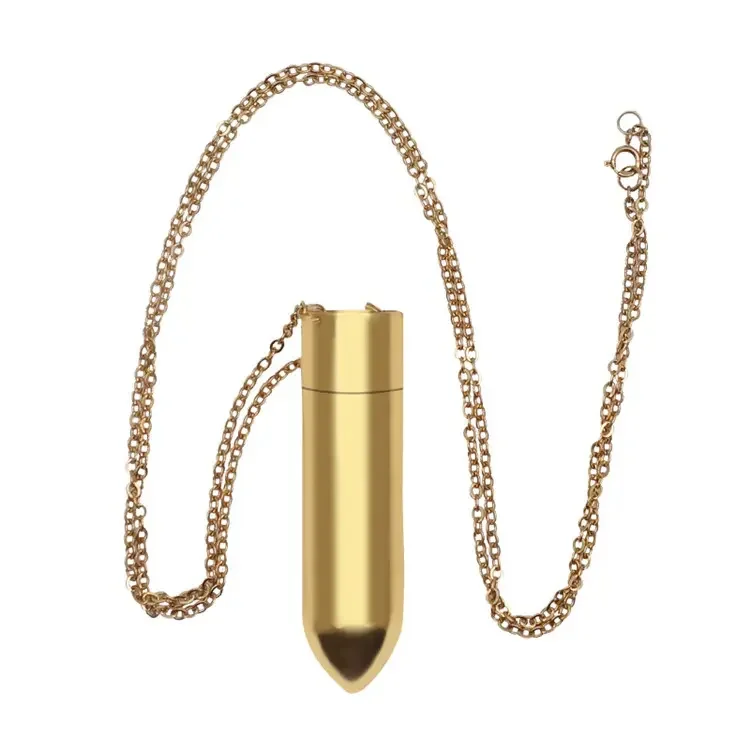 Female Masturbation Sex Toys for Women 10 Speed Rechargeable Metal  Vibrating Bullet Vibrator Necklace