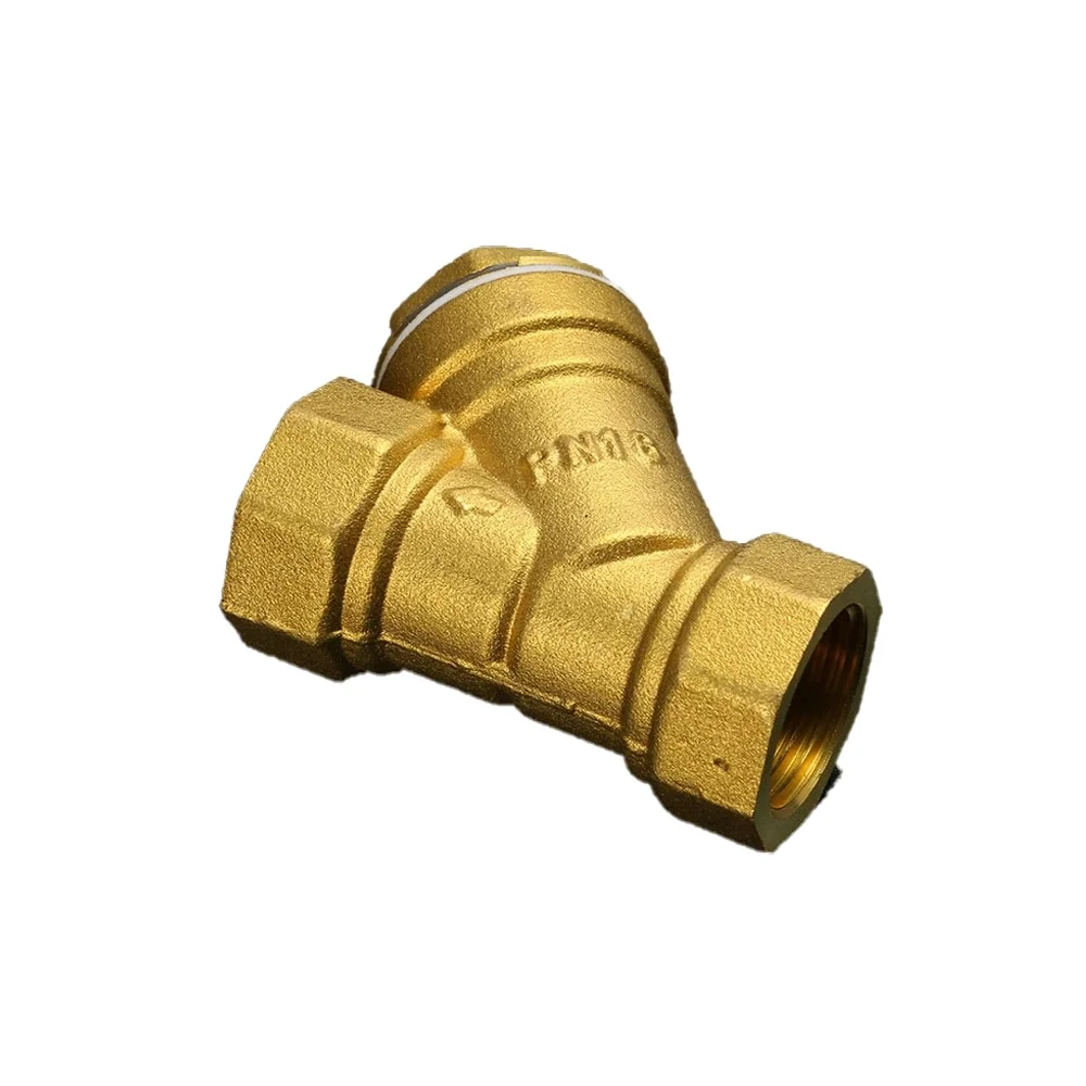 Brass Y Strainer Drain Valve Wholesale 1/2 - 2 Inch Brass Y Strainer Filter Drain Check Valve factory