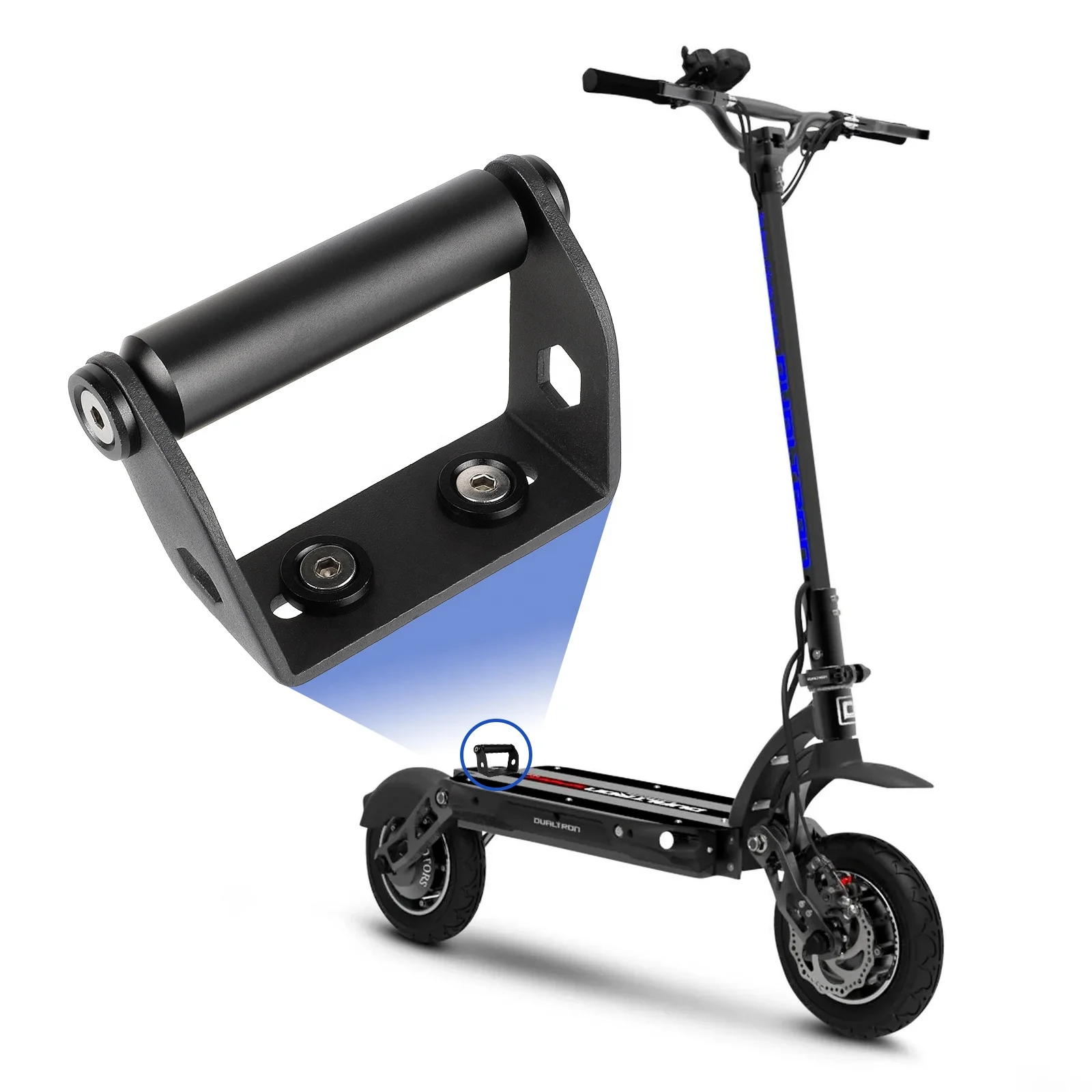 듀얼 트론 빅터 천둥 울트라 이글 스파이더 전기 스쿠터 액세서리 Ulip 핸들 바 리어 브래킷 알루미늄 그립 미니 모터