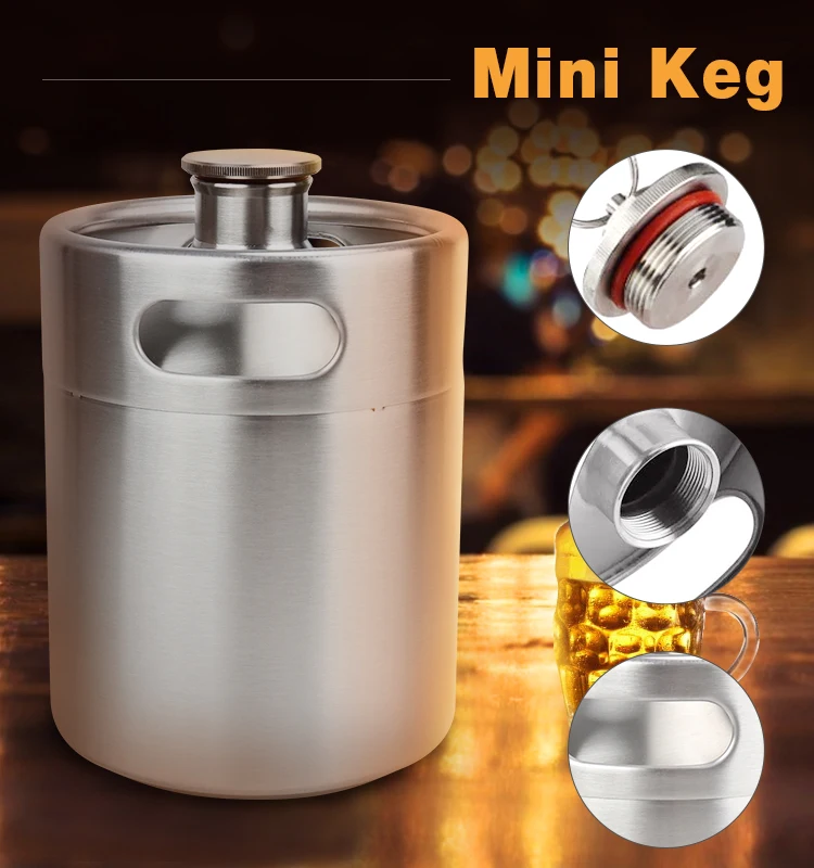 Домашний пивоваренный диспенсер для бара, 5 л, пивной диспенсер с краном