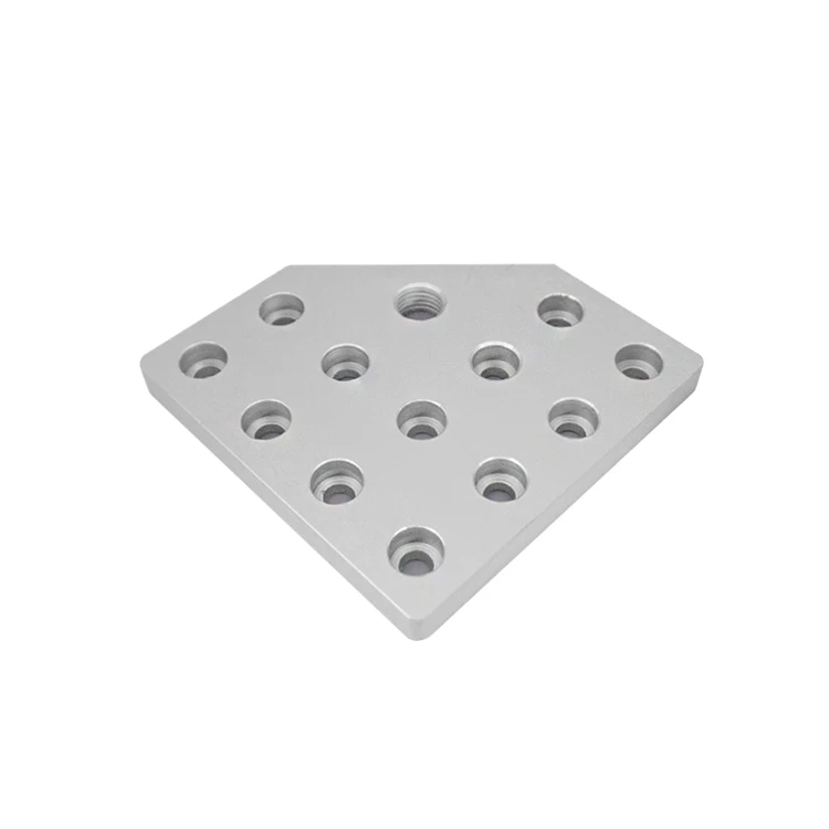 6060/8080/9090/100 Aluminijski Profil Nogica Kozarek Kolesna Osnovna Plošča Povezovalec Trikotna Povezovalna Pritrjevalna Plošča