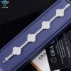 4mm moissanite diamond leaf