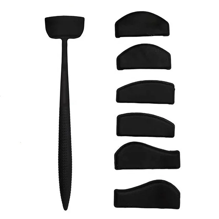 
 Прямая Заводская цена, портативные инструменты для макияжа, черный Волшебный силиконовый штамп для косметических теней для век  