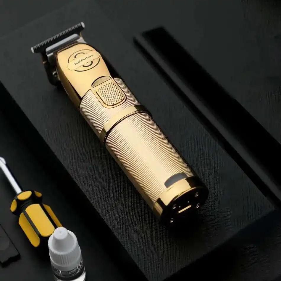 Парикмахерская Беспроводная электрическая Золотая машинка для стрижки волос триммер черные бритвы лучшие триммеры