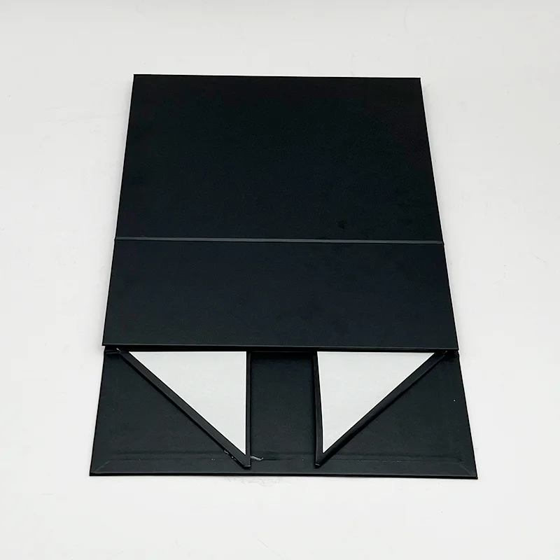 Professional Service Custom Logo Black Apparel Packaging Folding Magnetic Closure Gift Paper Box for Small Business supplier