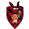 Motif cerf de Noël rouge