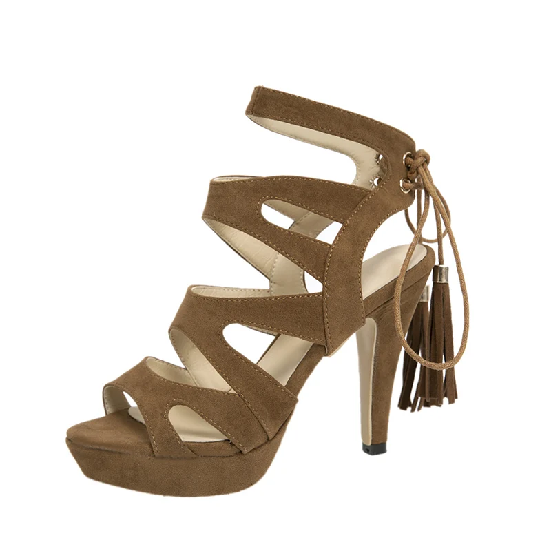 New Arrival Latin Dance Women Sport 7cm Heel Brown Satin Size Us 412