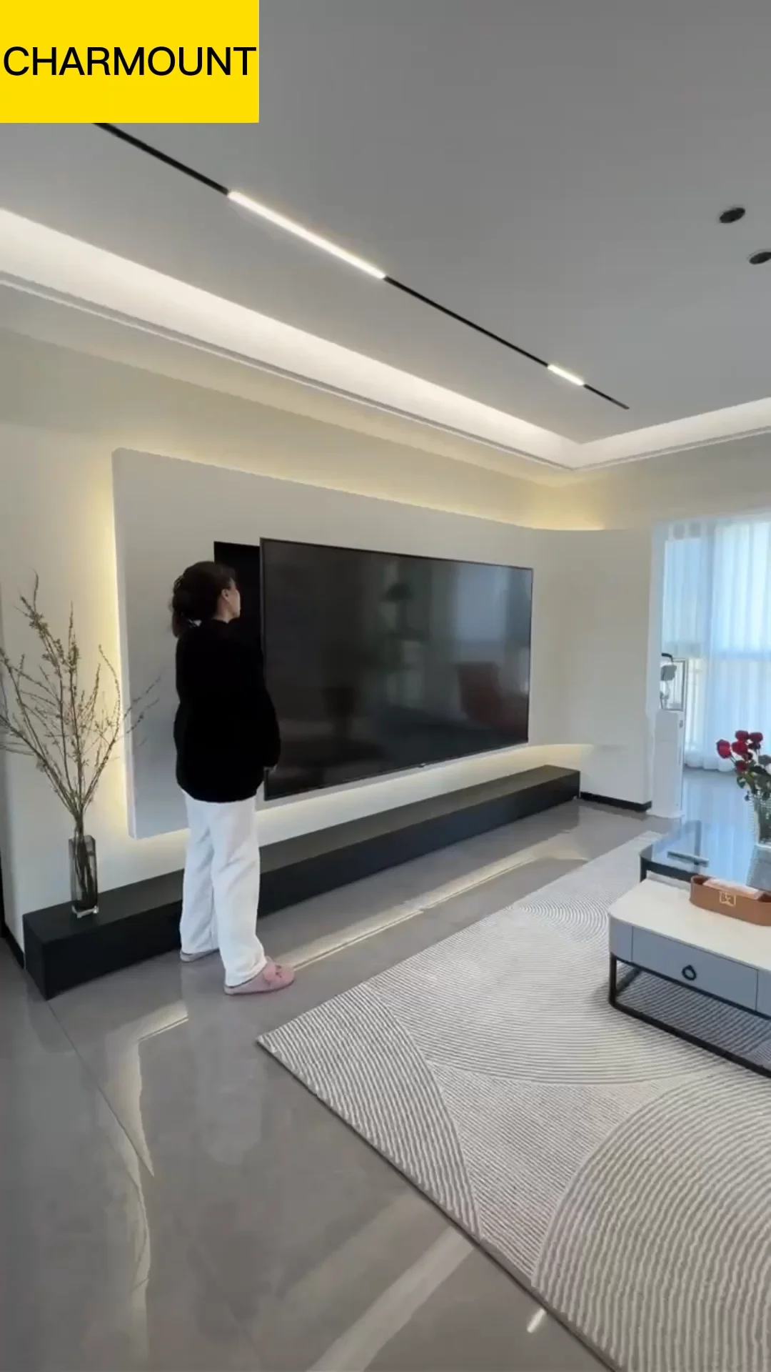 Charmount Factory Price Max Vesa 400*400mm Full Swivel Tv Wall Bracket