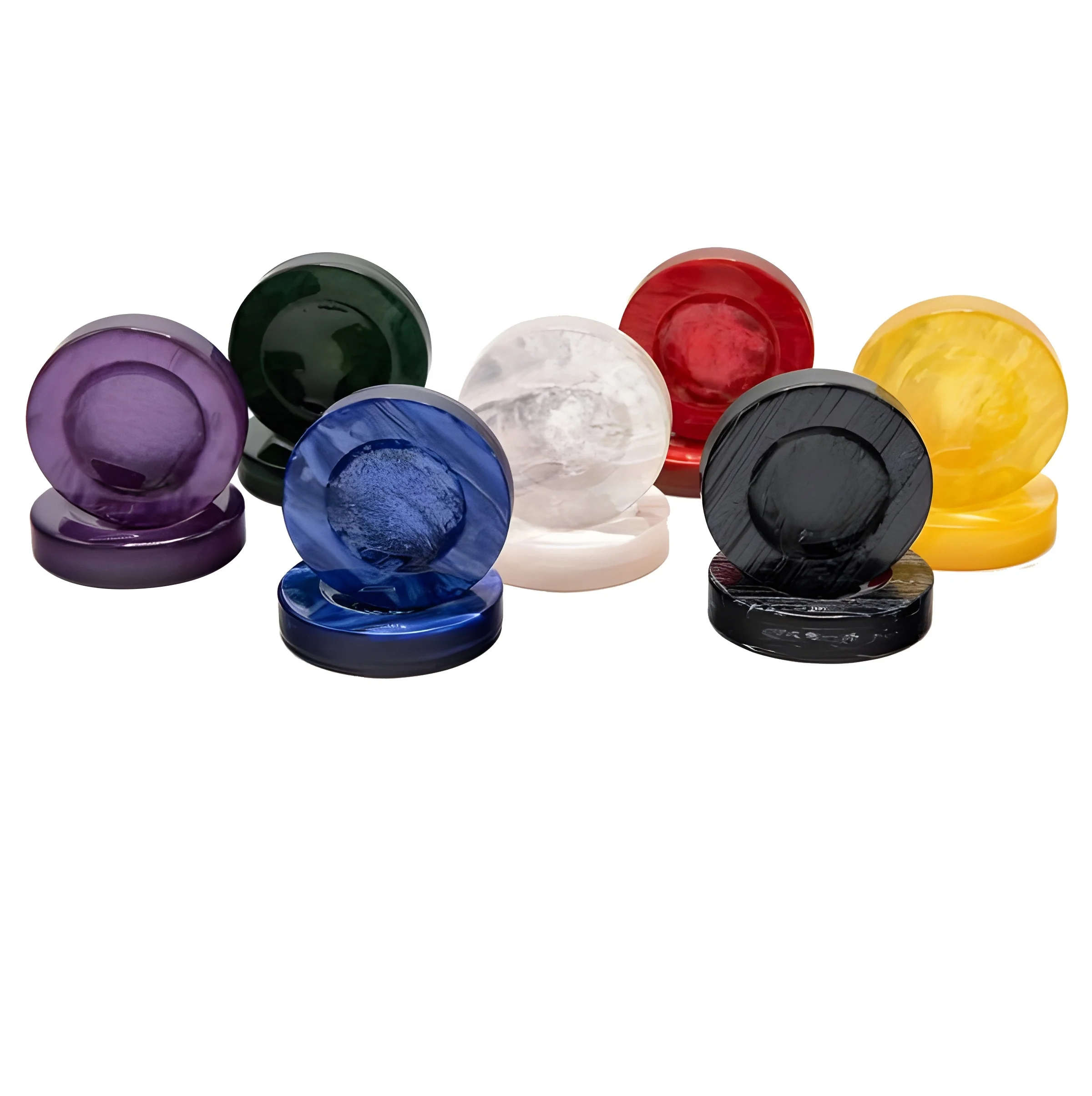 High Quality Backgammon Stones Marble  Resin Backgammon Checkers Chips