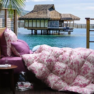 Fashion Custom High Quality Printed Machine Wash Duck Down Filled Bedding Quilt