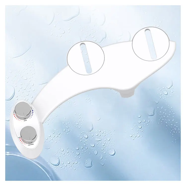 Cold Water Control Bidet Non-electric Bidet Spray Kit for Toilet Seat, Dual Enema Nozzle Bidet Toilet Attachment