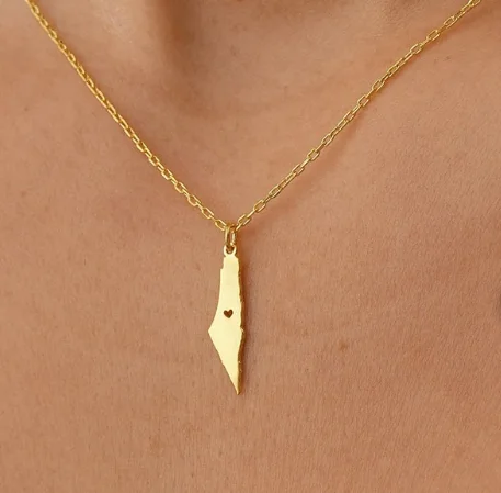 Collana Con Ciondolo Anguria Palestina – Gioiello In Acciaio Colorato Simbolo Di Pace - 3