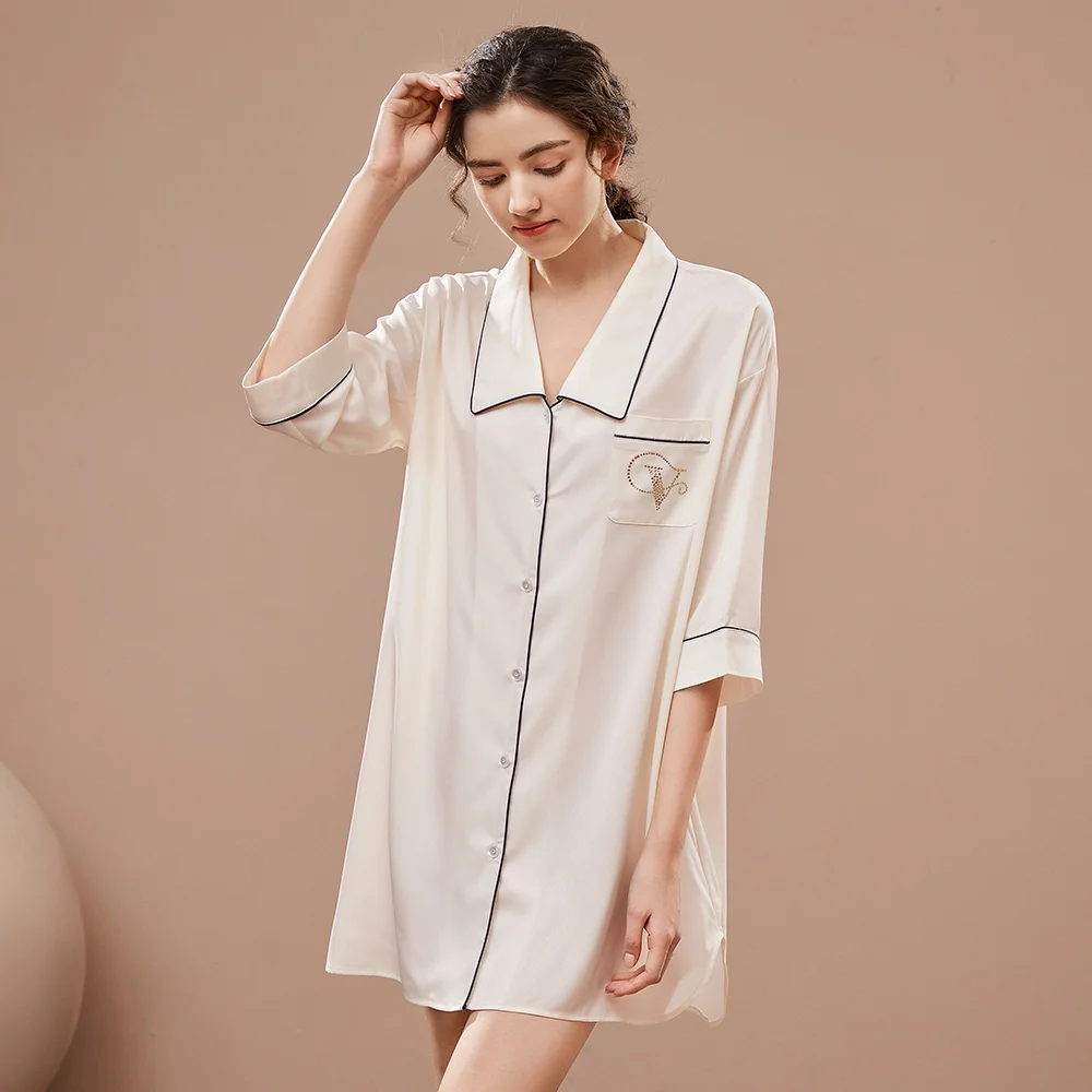 Button-Down Sleep Pajama Shirt