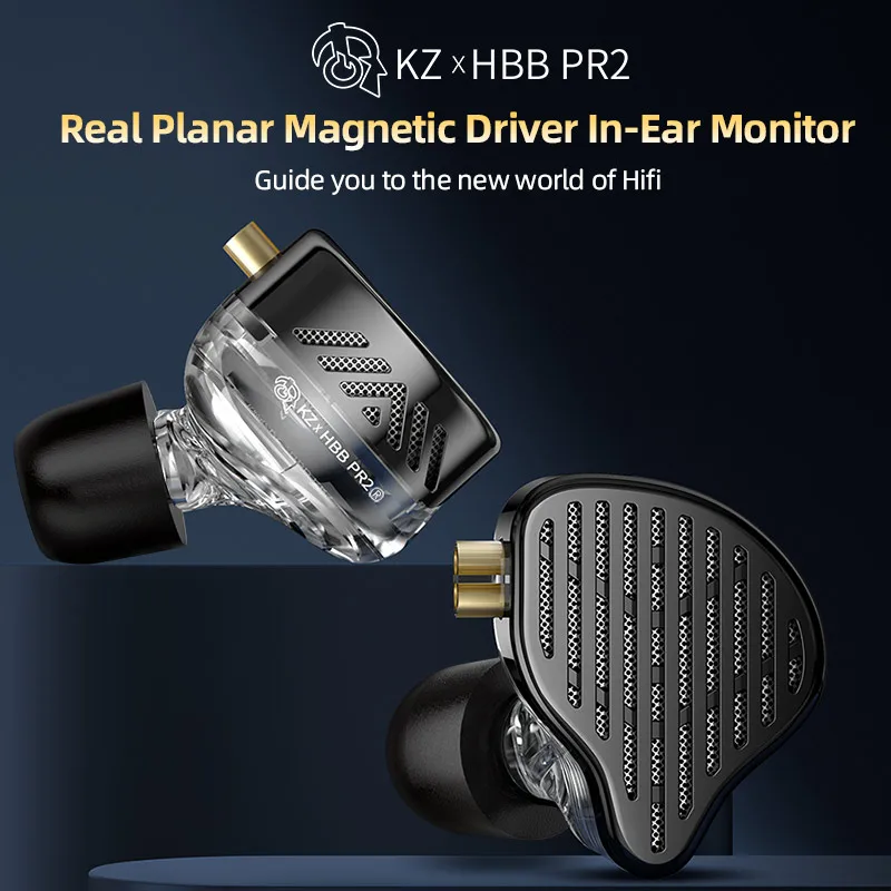Planar Dynamic Earphones KZ PR2 NEW Planar Magnetic HIFI