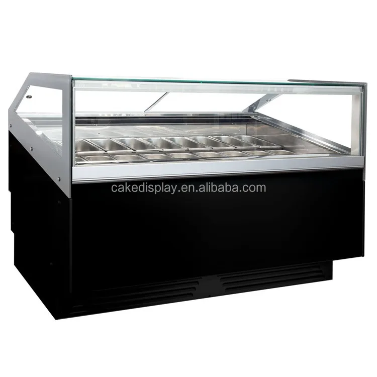 New Design 18 Flavours Air Cooling Commercial Used Gelato Ice Cream Display Fridge Buy Ice Cream Fridge Gelato Display Fridge Gelato Fridge Product On Alibaba Com