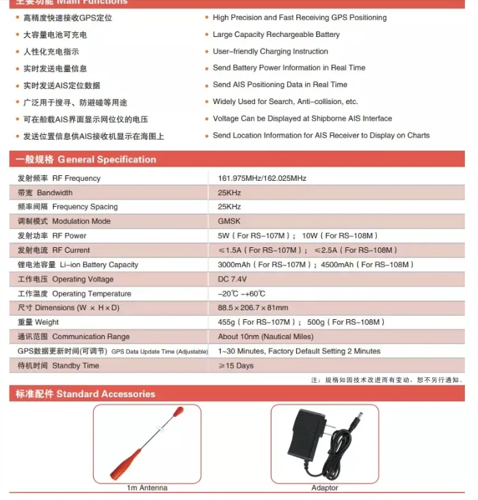 Long Communication Range  waterproof AIS net position meter AIS fishing net sounder tracking buoy net tracker
