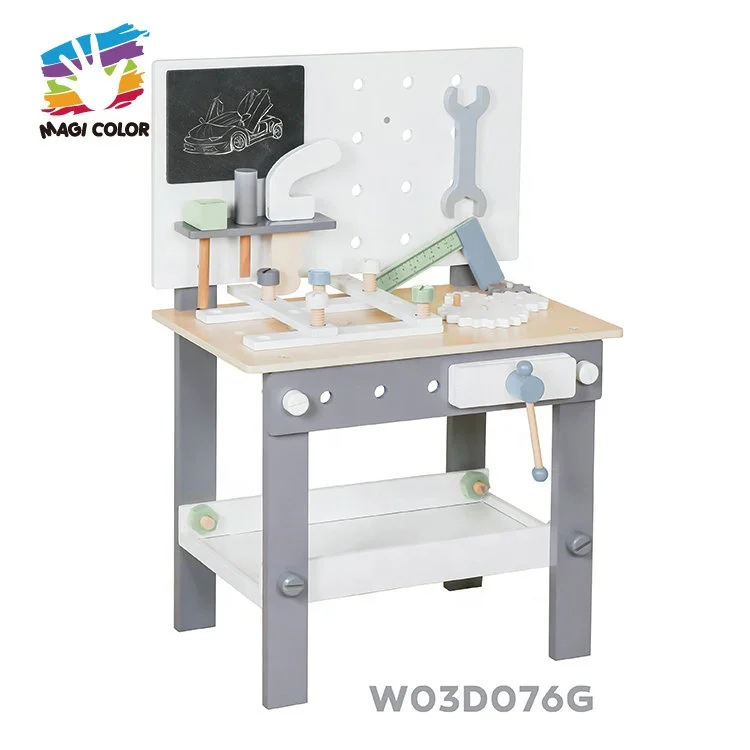 High Quality Tool Set Toy Mini Simulation Wooden Tool Table for Kids W03D076I