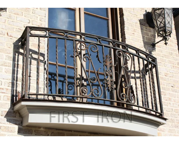 Antique Rust Wrought Iron Balcony Design, Rust Color Iron Balcony ...